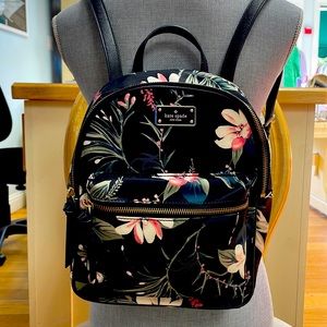 Kate Spade Watsons Lane Botanical Nylon Backpack
